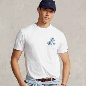 S M L XL XXL NWT Tommy Hilfiger Mens Palm Tree Tee 78J6659 101